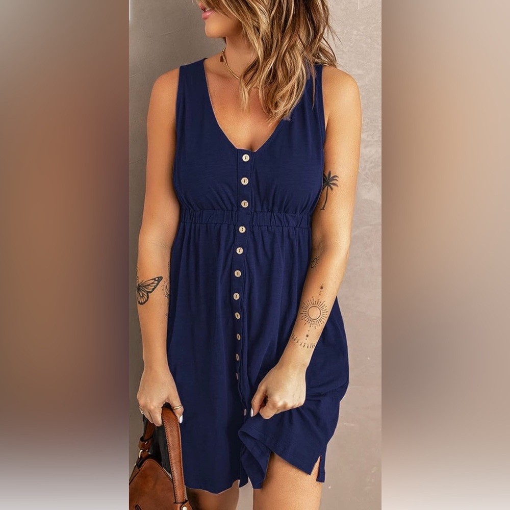 Navy dress w/ pockets